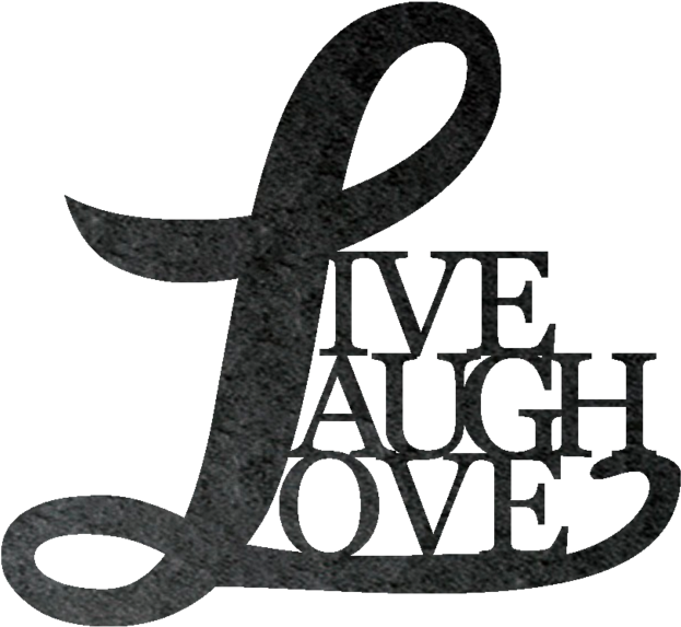 Download Live Laugh Love Metal Wall Sign Love Clipart (1653923