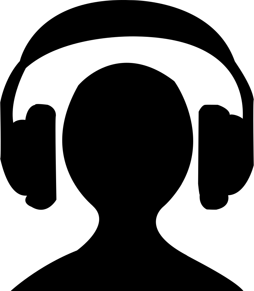 Earphone Without Ring Comments - Icon Clipart (856x980), Png Download