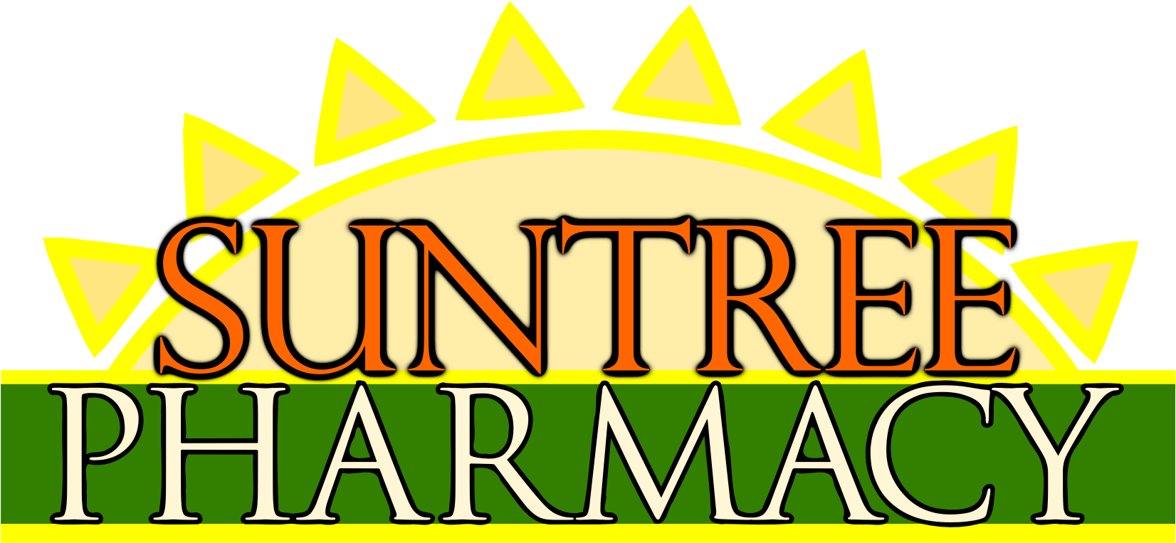 Suntree Pharmacy Logo - Suntree Pharmacy, Inc. Clipart (1695x900), Png Download