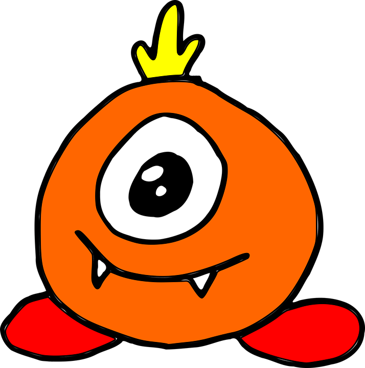 Orange Monster Cliparts 23, Buy Clip Art - Circle Monsters - Png Download (714x720), Png Download