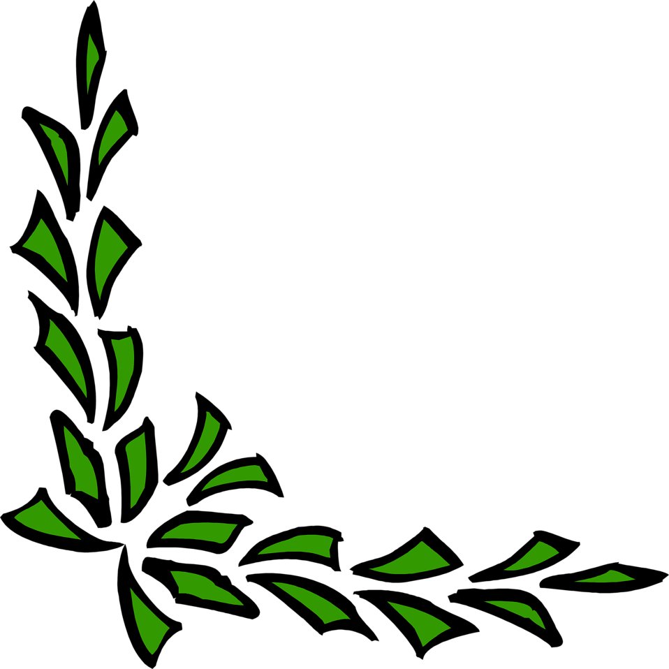 Green Corner Png Graphic Free - Corner Frames Design Png Clipart (958x958), Png Download