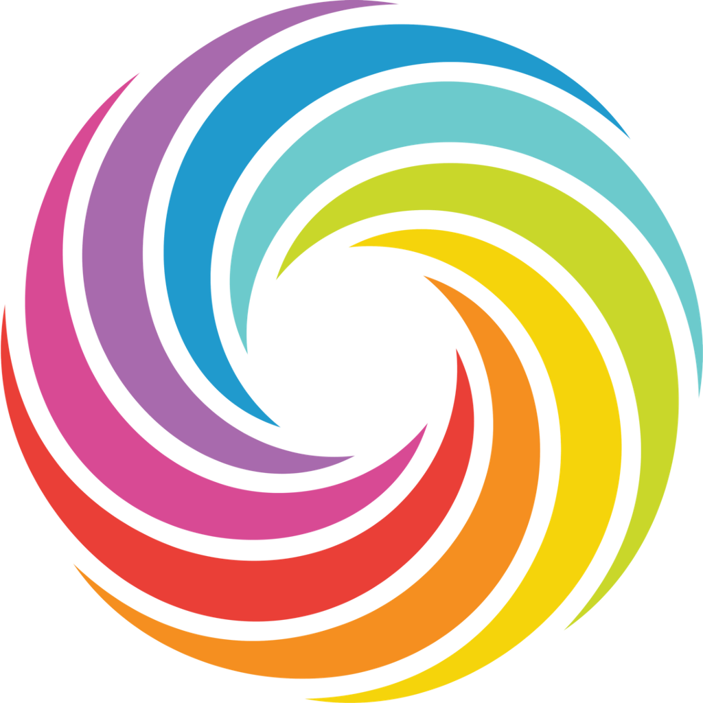Colorful Rainbow Swirl Design Remixit - Bagel Store Logo Clipart (1024x1024), Png Download