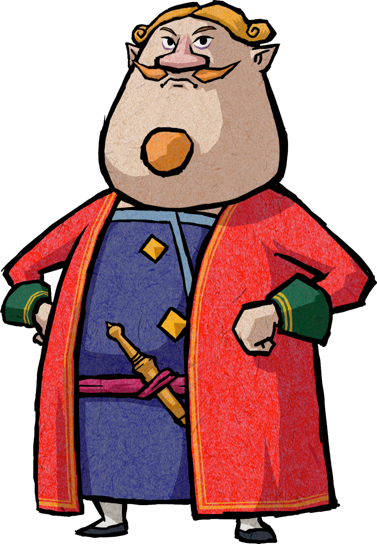 Legend Of Zelda Wind Waker Mila's Father Clipart (1200x1729), Png Download