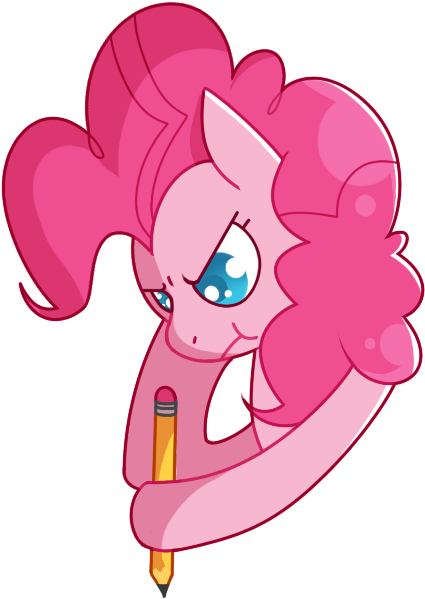 Amazingmollusk, Earth Pony, Frustrated, Pencil, Pie - Cartoon Clipart (504x678), Png Download
