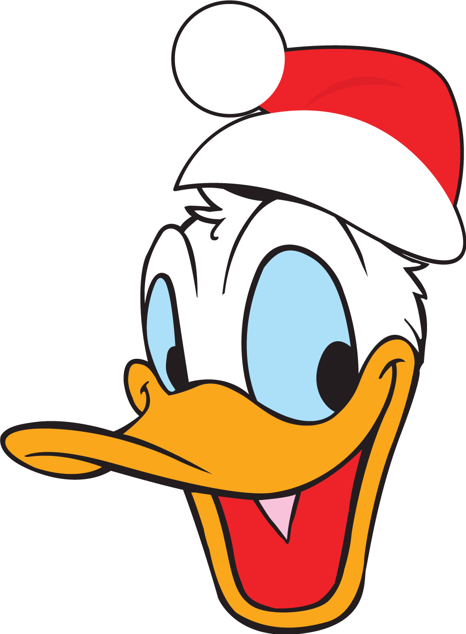 Donald Duck Clipart Digital Silhouette And Cricut Cut - Donald Duck Face - Png Download (932x1267), Png Download