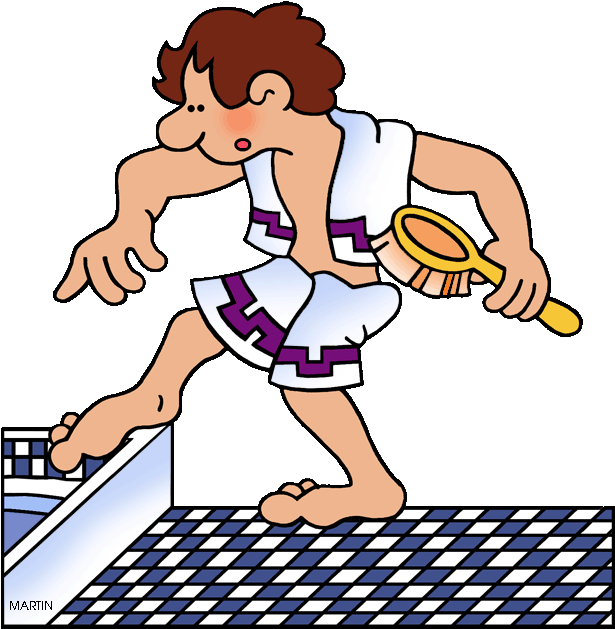 Clipart Info - Roman Bath Clipart - Png Download (614x648), Png Download