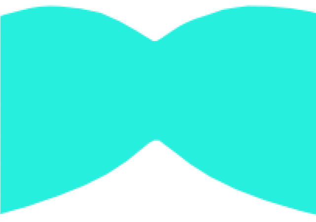 Mustache Clipart Teal - Png Download (640x480), Png Download