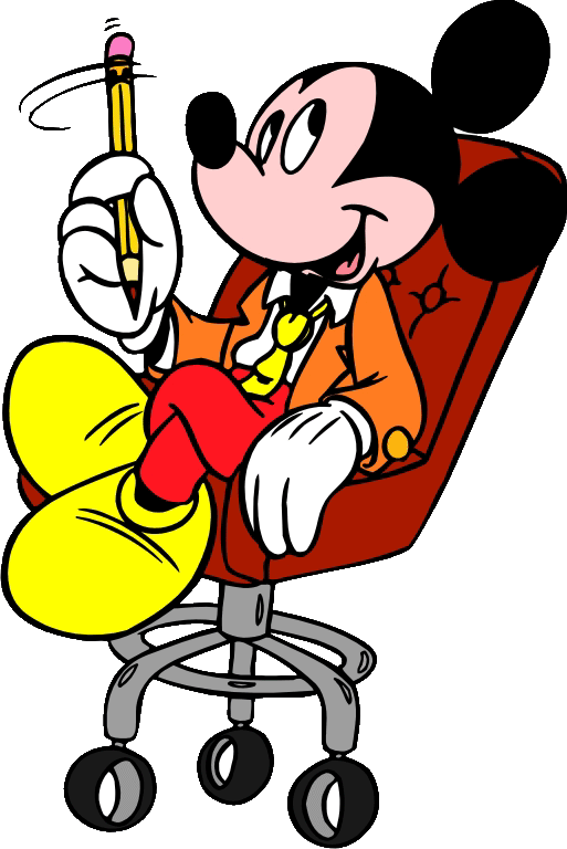 Minnie & Mickey│mouse - Mickey Mouse New Job Clipart (513x768), Png Download