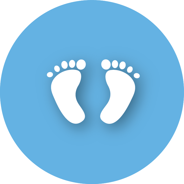 Foot Clipart Children's - Facebook Circle Logo - Png Download (709x709), Png Download