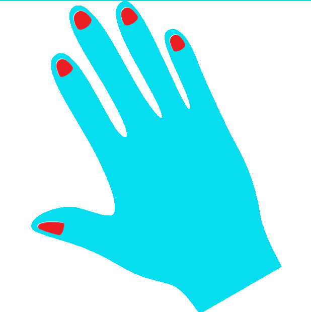 Hand Clipart (618x620), Png Download