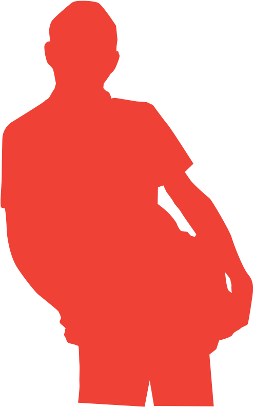 Silhouette Computer Icons Art Encapsulated Postscript - Silueta Persona Roja Png Clipart (467x750), Png Download