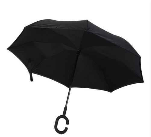 Double Layer Inverted Reverse Umbrella With C-hook - Umbrella Clipart (600x600), Png Download