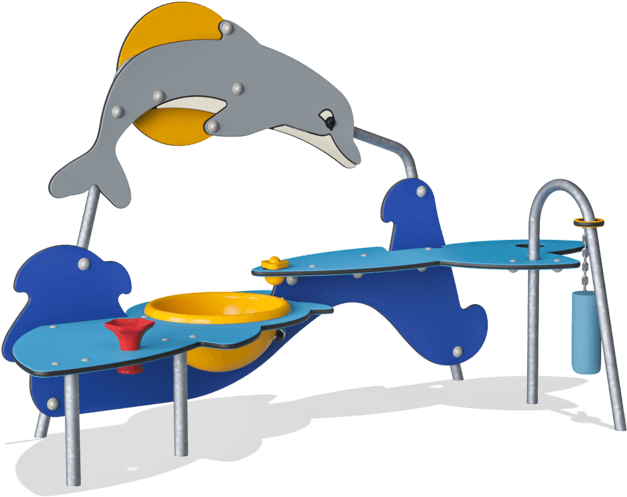 Dolphin Sand And Water Workstation - Water Clipart (640x510), Png Download