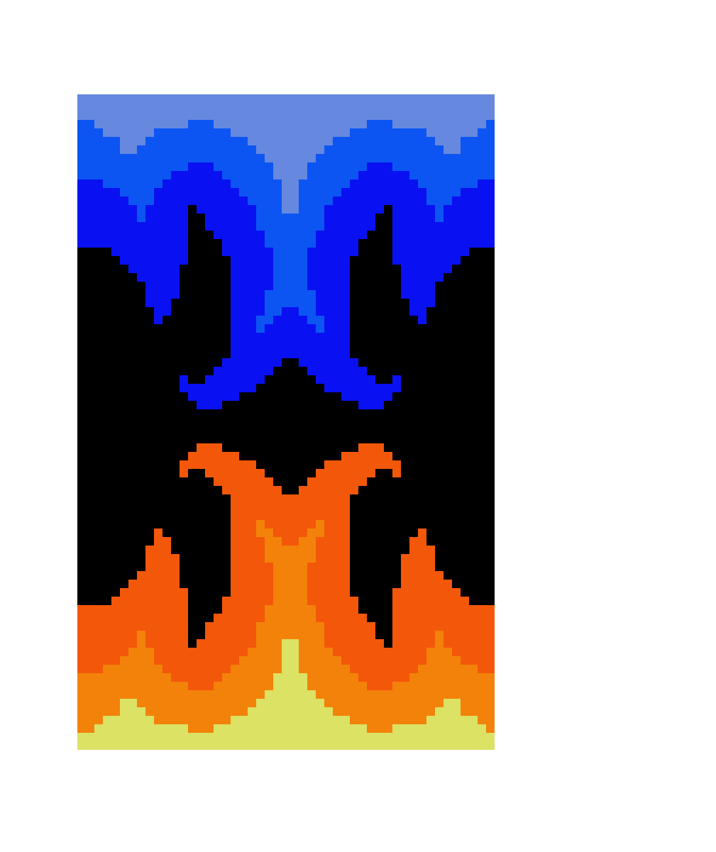 Orange/blue Flames - Graphic Design Clipart (1200x1200), Png Download