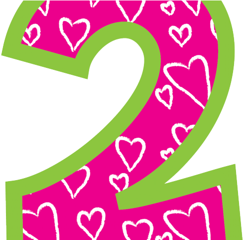 Birthday Clipart Baseball - Number 2 Clip Art - Png Download (640x480), Png Download