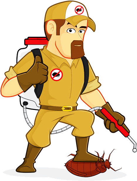 Ask The Sherminator - Pest Control Service Method Clipart (486x639), Png Download