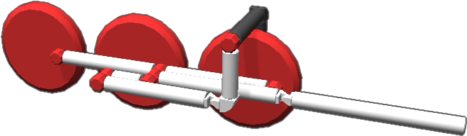 A Valve Gear For Some Steam Locomotives - Barbell Clipart (768x768), Png Download