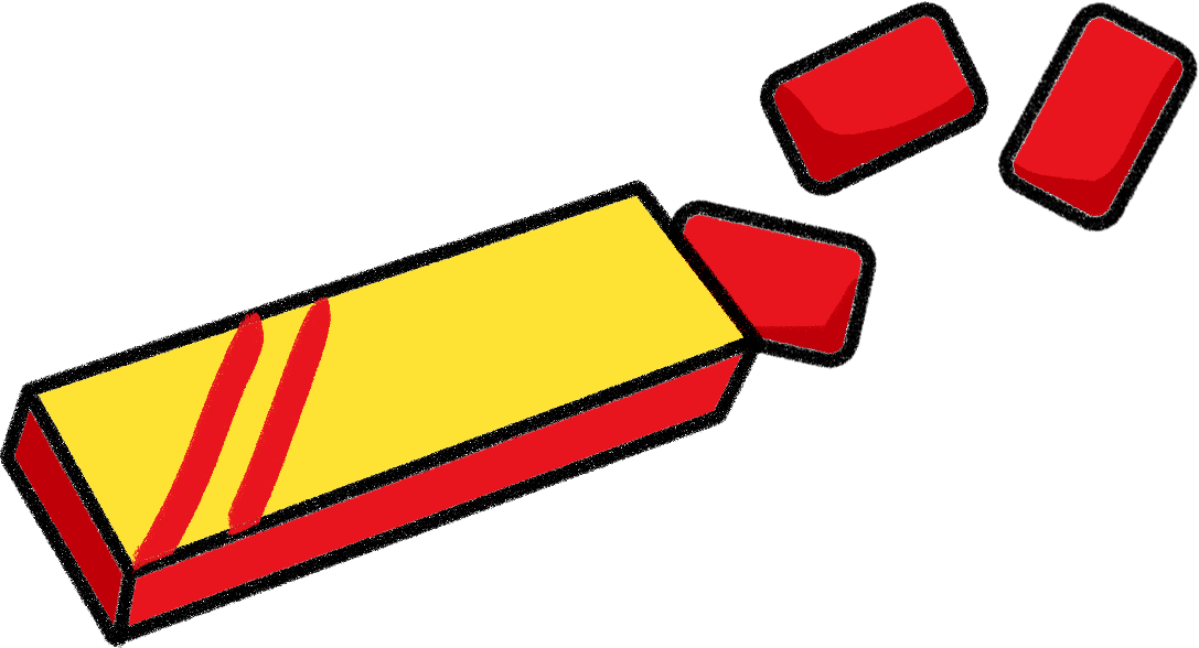 Chewing Gum Clipart (1087x588), Png Download