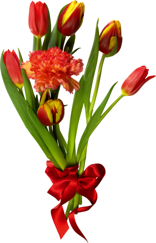 Букет Цветов На 9 Мая Clipart (513x800), Png Download