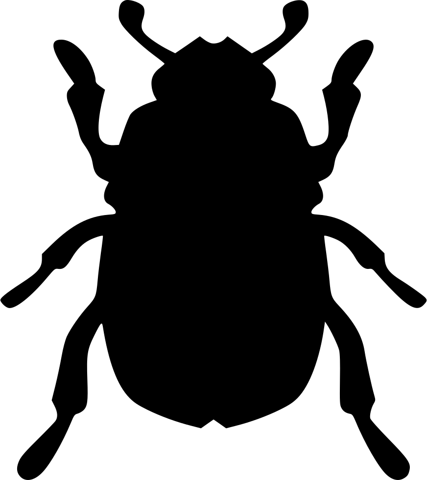 Beatle Beetle Icon Free Download Png Svg Round Beatles - Beetle Png Black Clipart (872x980), Png Download