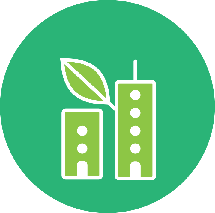 Energy Efficiency & Sustainability - Facebook Logo In Green Png Clipart (717x712), Png Download