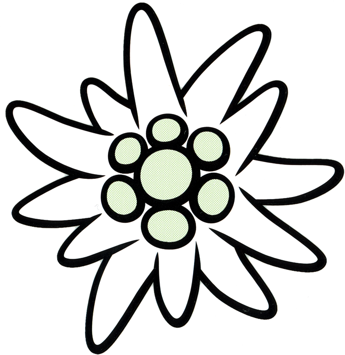 Edelweiss - Jdav Clipart (681x701), Png Download