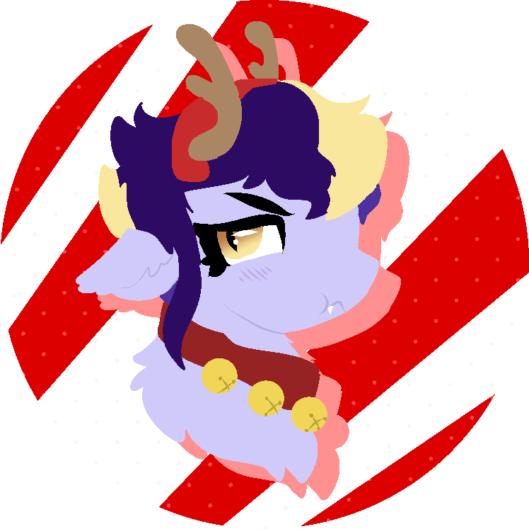 Nootaz, Bat Pony, Bust, Commission, Fake Antlers, Floppy - Cartoon Clipart (748x747), Png Download
