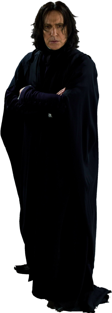 Severus Snape Png Transparent Severus Snape - Severus Snape Deathly Hallows Clipart (400x1078), Png Download