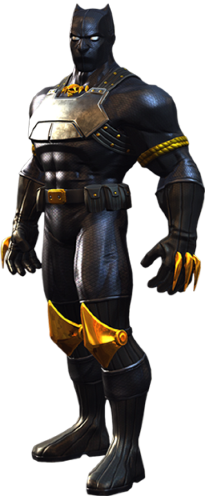 Black Panther Free Png Image - Black Panther Classic Contest Of Champions Clipart (400x967), Png Download