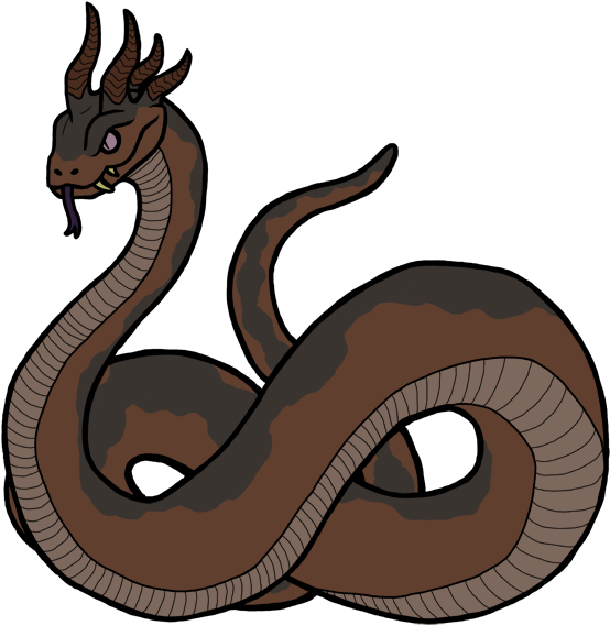 7 Serpents Horned Serpent - Horned Serpent Clipart (600x600), Png Download