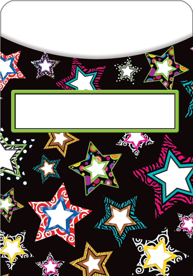 Tcr5554 Fancy Stars Library Pockets Image - Teacher Created Resources Fancy Stars Library Pockets Clipart (900x900), Png Download