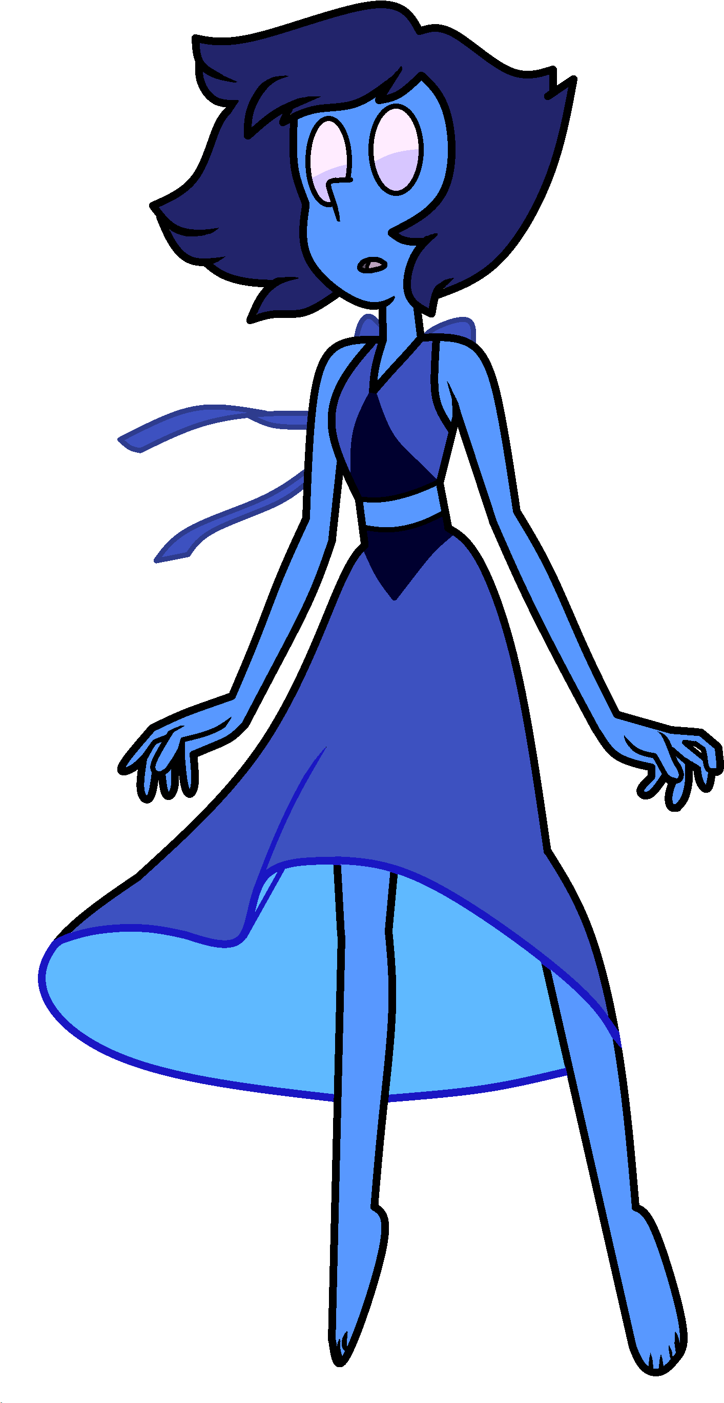 Lapis With Cracked Gem From "mirror Gem " Lapis' Cracked - Steven Universe Lapis Lazuli Cracked Gem Clipart (1610x2826), Png Download