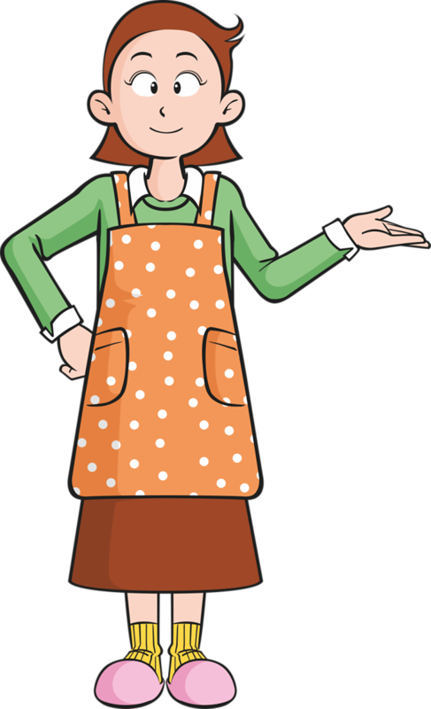 Personnages, Illustration, Individu, Personne, Gens - 家庭 主婦 漫畫 Clipart (487x800), Png Download