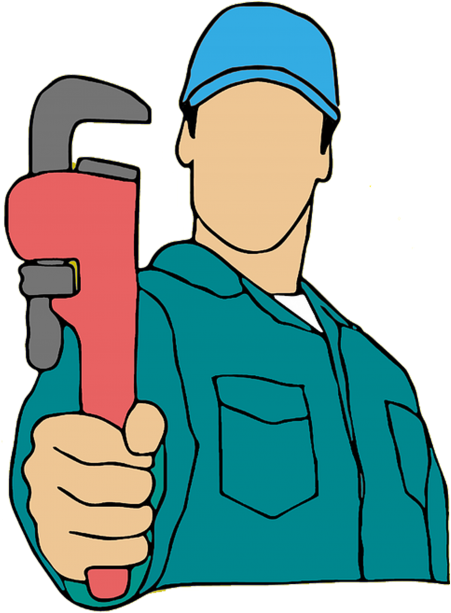 Plumber Clipart (500x643), Png Download