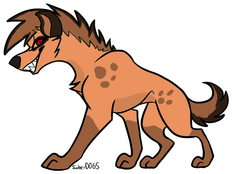 Free Hyena Base By Soberdogs-da0i314 - Wiki Clipart (900x900), Png Download