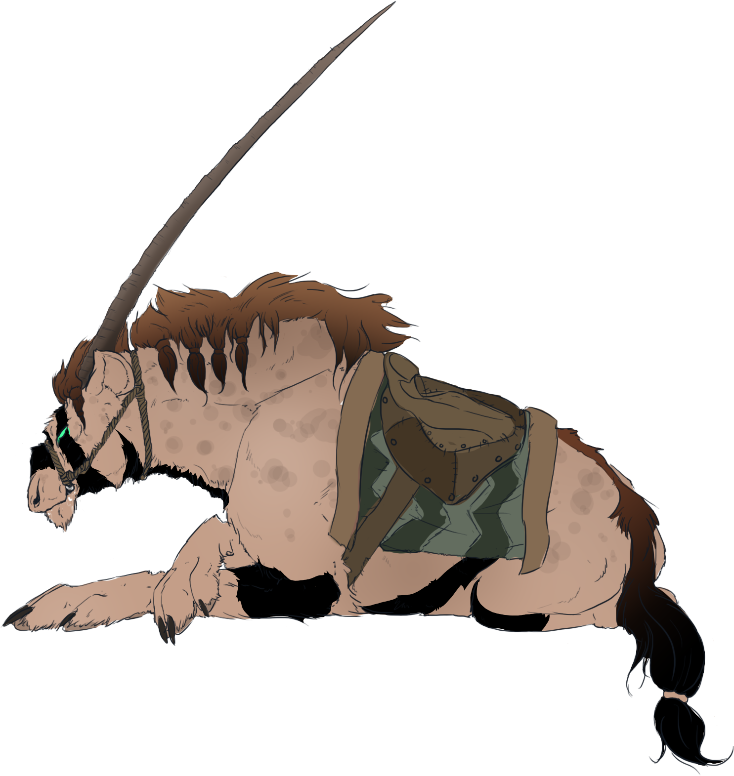 Hyena Gemsbok - Spirit Clipart (1800x1620), Png Download