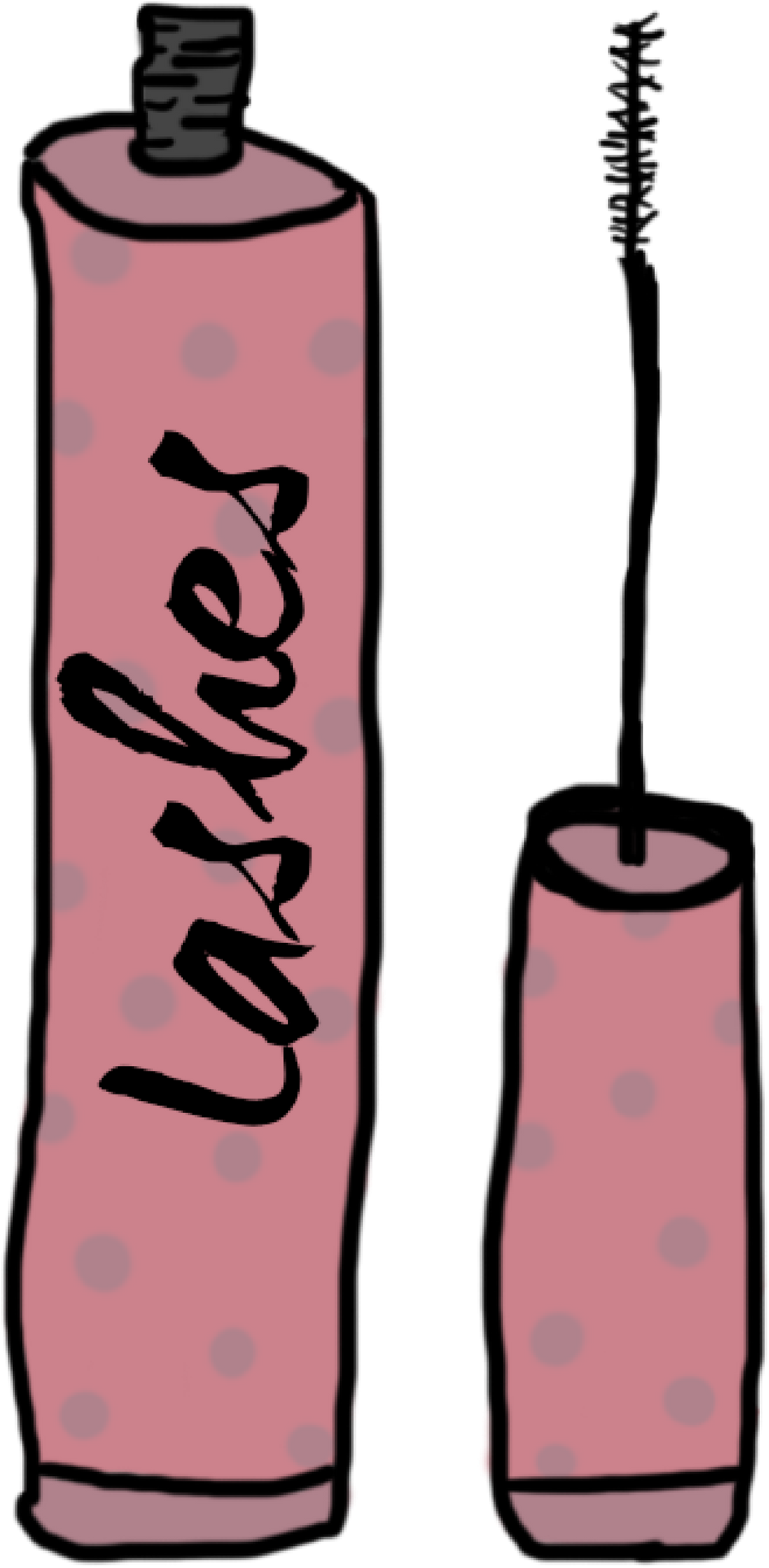 Mascara Wand Icon Illustration Eyelash & Eyebrow Growth Enhancing