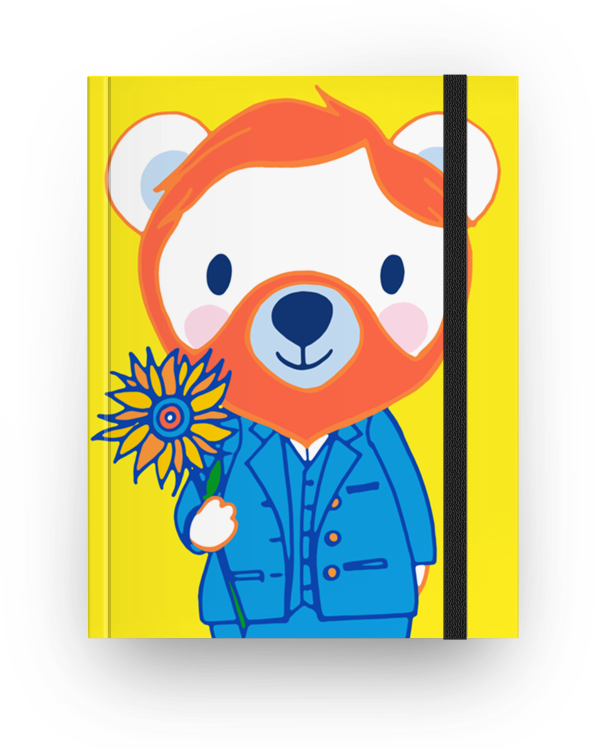 Caderno Vincent Bear Gogh De Nanda Corrêana - Bear Clipart (800x800), Png Download