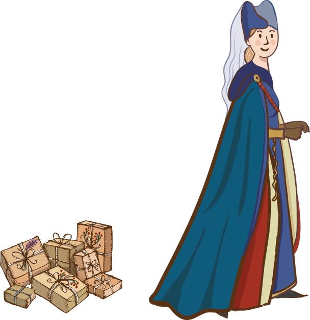 Present Ideas - Ludlow Medieval Fayre Clipart (608x626), Png Download