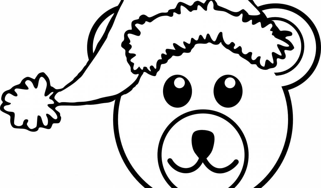 Coloring Santa Hats With Free Hat Clipart Download - Navidad Kawaii Para Colorear - Png Download (1024x600), Png Download