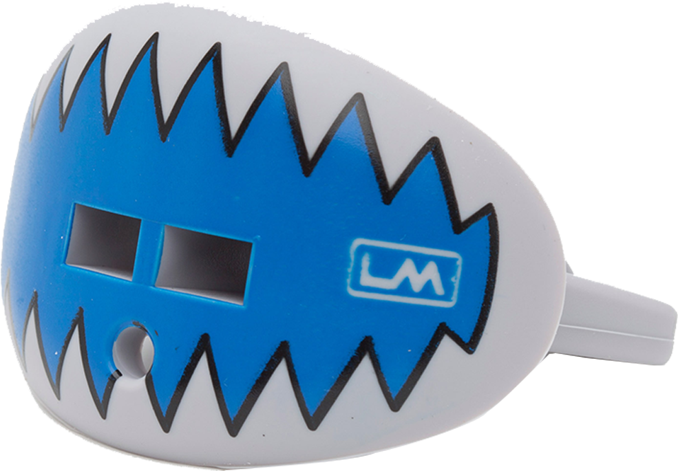 Loudmouthguards Shark Teeth Lion Royal Blue Grey - Loudmouthguards Pacifier Style Lip Protector Mouthguard Clipart (1040x1040), Png Download