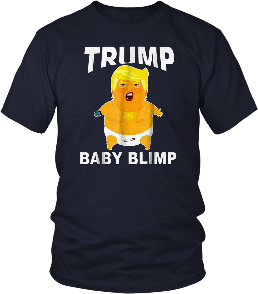 Trump With Baby Blimp Funny T-shirt - Larry Bernandez T Shirt Clipart (1024x1024), Png Download