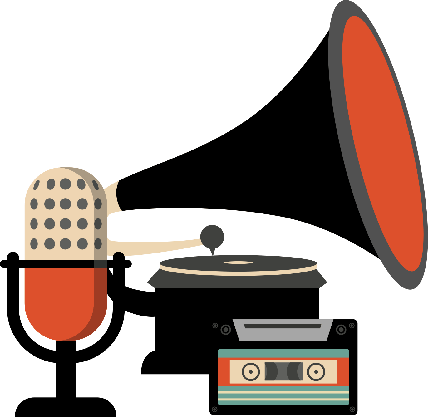 Audio For Sunday Am March 26, - Microphone Clipart (1371x1336), Png Download