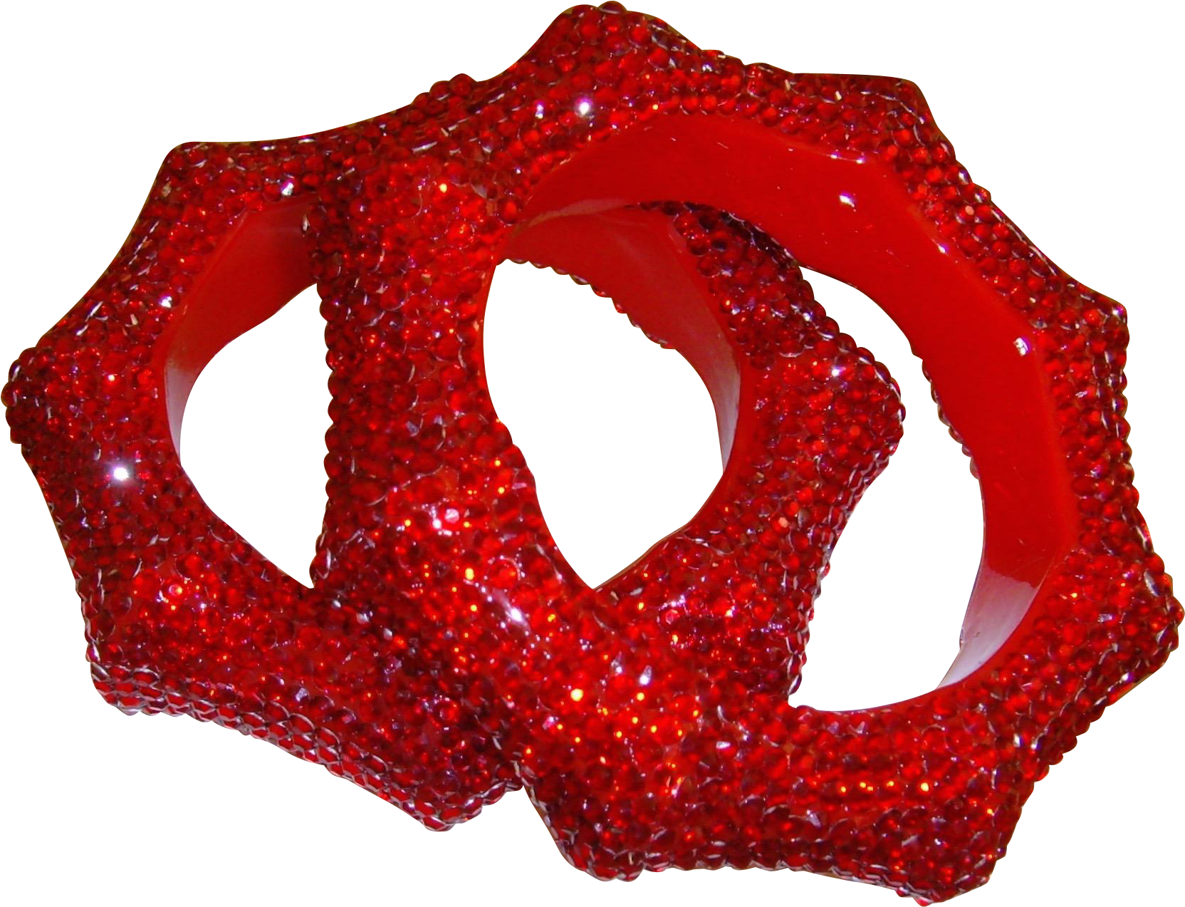 Lucite And Rhinestone Bamboo Shaped Bangle Bracelet Clipart (1663x1663), Png Download