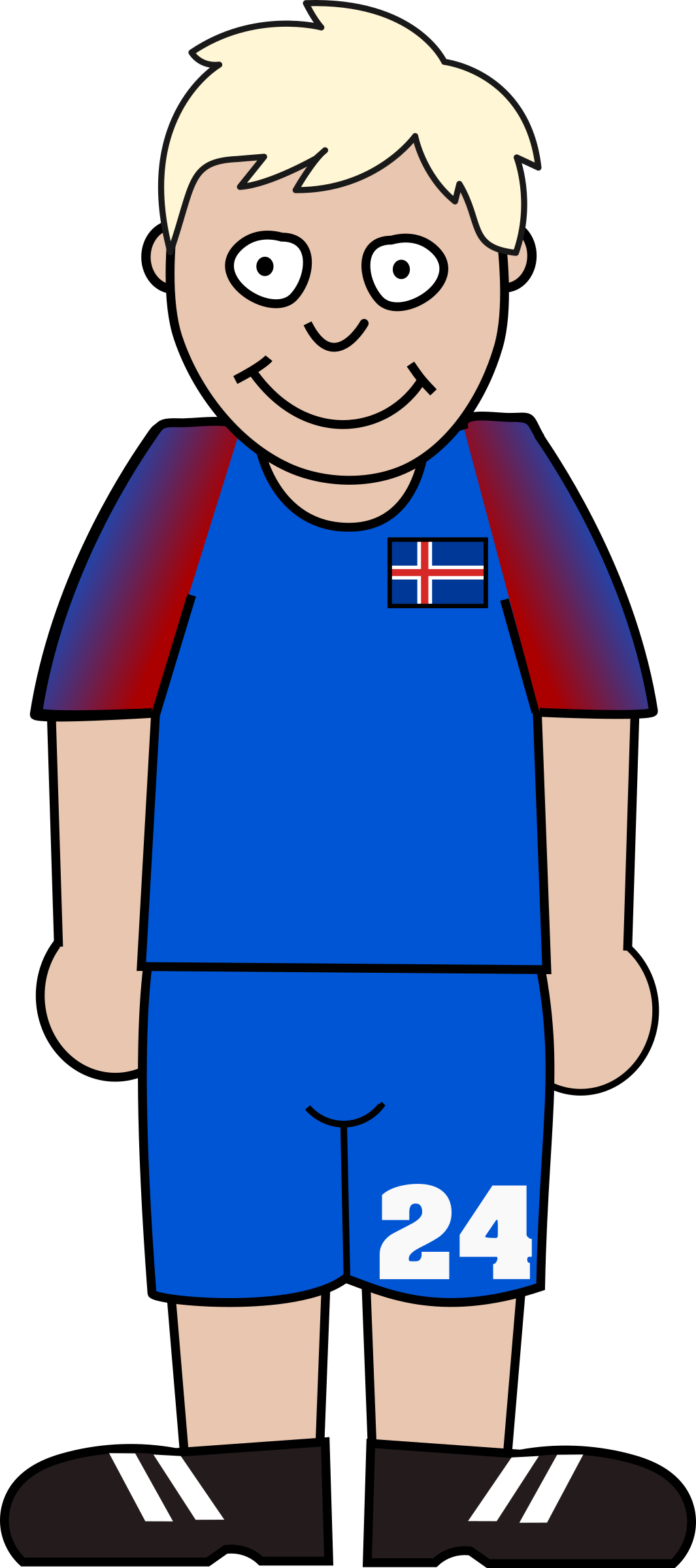 Image Free Library Clipart Football Player - World Cup Soccer Player Clipart Png Transparent Png (1065x2400), Png Download