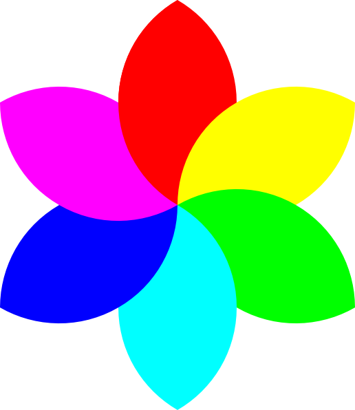 6 Petal Flower Clipart (516x596), Png Download