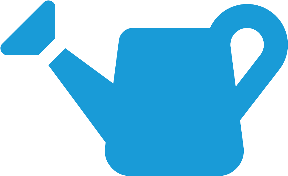 Watering Can Icon Blue Clipart (1000x1000), Png Download