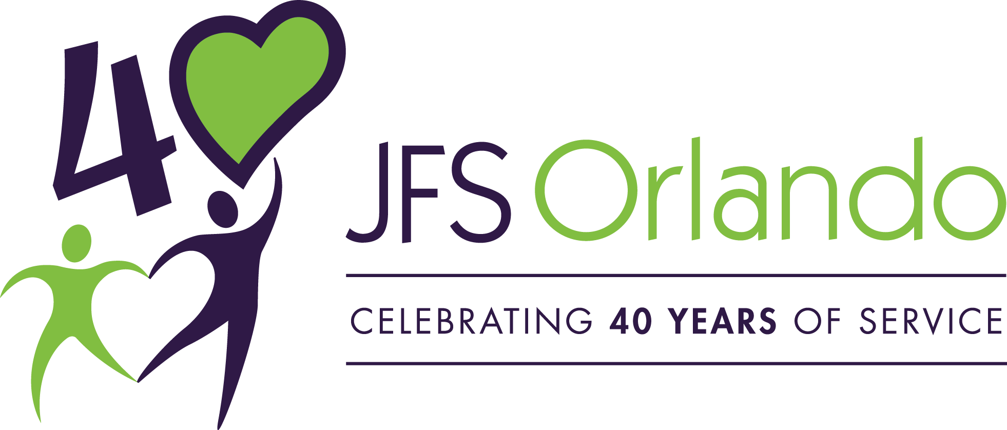 Jfs 40th Logo - Jewish Family Services Of Orlando Clipart (1962x838), Png Download