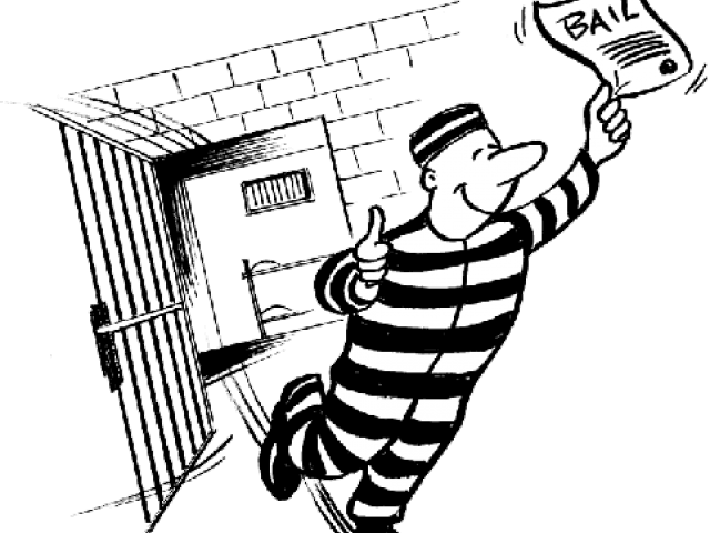 Bail Cliparts - Forbids Excessive Bail And Cruel Or Unusual Punishment - Png Download (640x480), Png Download
