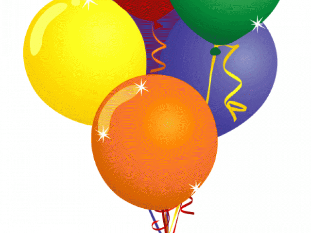 Balloon Clipart Cartoon - Birthday Wishes Brother And Sister - Png Download (640x480), Png Download